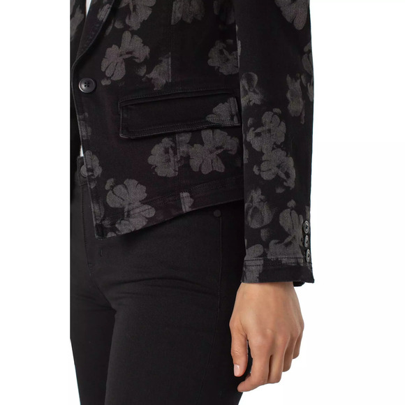 LIVERPOOL NOTCH COLLAR ONE BUTTON BLAZER Size MM / ALL OVER FLORAL - Picture 3 of 4